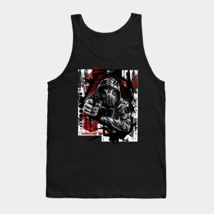 "Surreal Assassin" Trash Polka, Macabre, Monster Tank Top